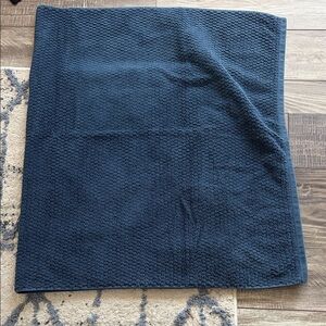 Set of 2 blue 100% cotton bath towels